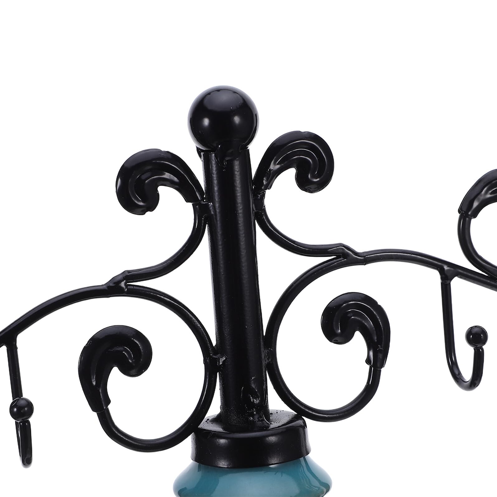 FRCOLOR Soporte para Collares Colgantes de Metal con Ganchos Negro