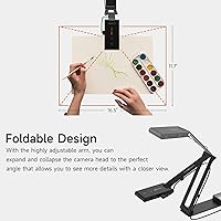 Vista 7 de VIISAN VZ4 Cámara de documentos USB de 16 MP y cámara web 4K con modo dual HDMI/USB, zoom digital 16X, tamaño de captura A3, micrófono y LED