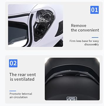 Motorcycle Full Face Bluetooth Helmet Double-Viso Cover Modular Flip Over DOT/ECE Approved Crash Helmet Moped Street Bike Crash Helmet for Men and Women F,L59-60CM