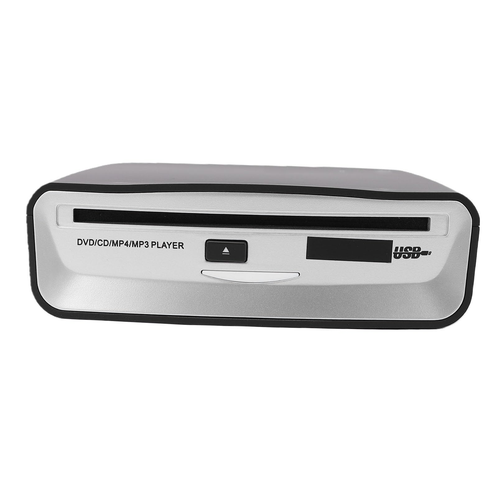 Yosoo Health Gear Reproductor de CD Portátil para Automóvil, Reproductor de CD para Automóvil USB ABS con Reproducción A Prueba de Golpes, Función de Reanudación, USB A C, 155 X 150 X 40 Mm, para