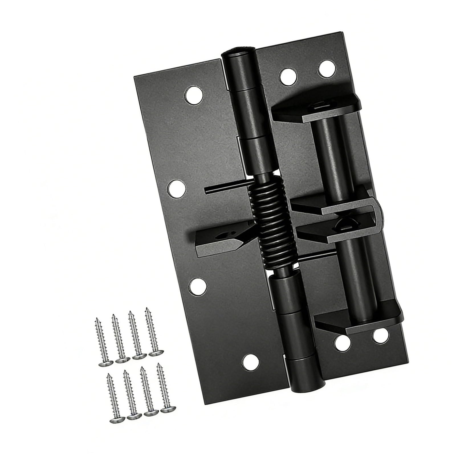 Shyyoulqe Black 3 In 1 Adjustable Auto Closing Spring Hinge Strong Stainless Steel With Quiet Mechanism Easy To Use For Cabinet Door Adjustable Spring Joint