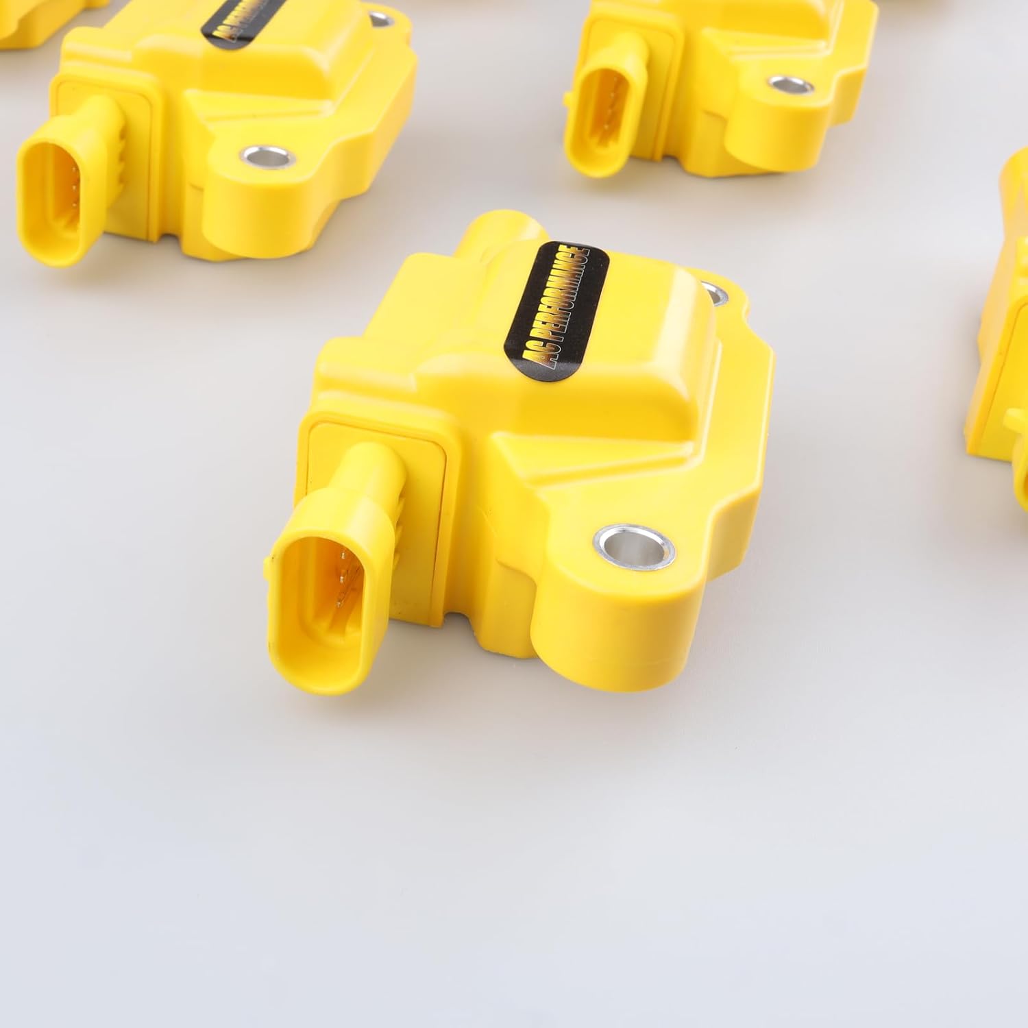 AC PERFORMANCE 140043-8 SuperCoil Performance Ignition Coils Fits GM LS2 LS3 LS7, Yellow, Pack of 8