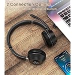 (Upgraded Version) Wireless Headset, Bluetooth Headset with Noise Cancelling Microphone, Best Headphones with Mic Mute & USB Dongle for PC/Computer/Laptop/Cell Phones/Remote Work/Call Center - Image 5