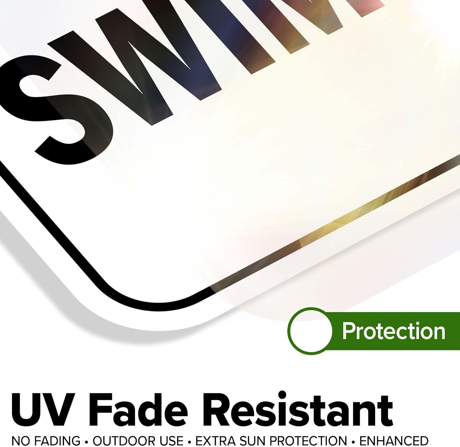 Warning Do Not Swim Alone Sign, 18x24 Inches, Rust Free .063 Aluminum, Fade Resistant, Made in USA by My Sign Center