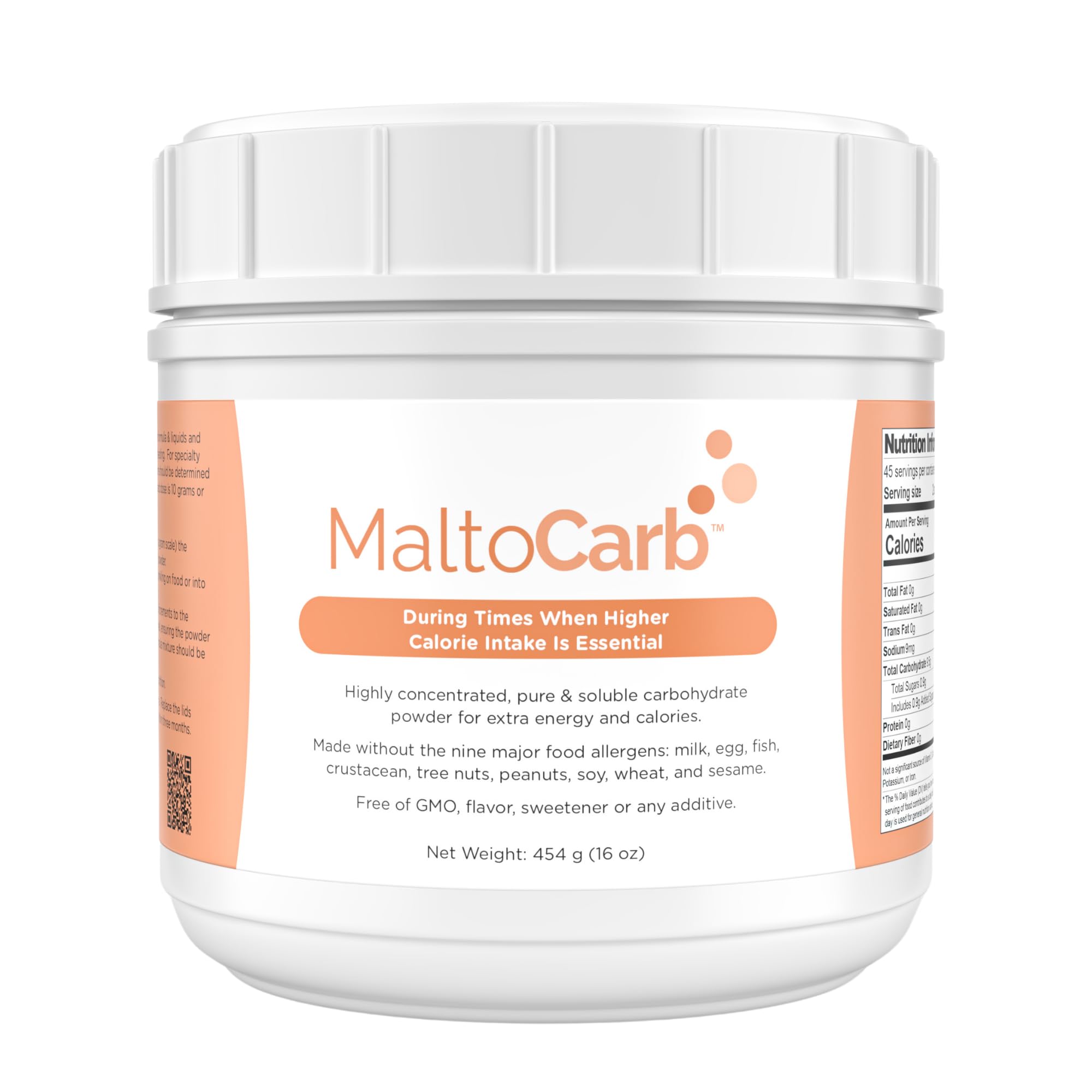 MaltoCarb Maltodextrin Carbohydrate Powder, 454g