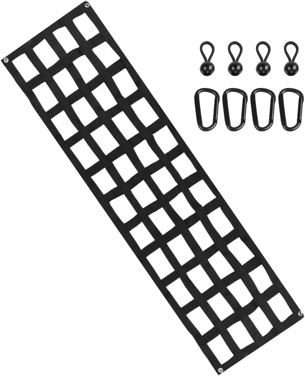 Heavy Duty Tailgate Net, Tailgate Net For Pickup Truck Bed, 60'' X 18'' Cargo Netting For Full-size/medium-duty Trucks For Chevrolet For Silverado, For Ford F-150, For GMC, For Dodge For Ram