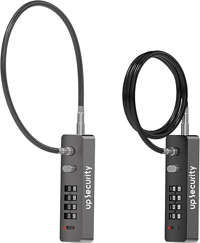 Miniatura 5 de Cerradura de combinación con cable de acero, resistente a la intemperie, código de candado reiniciable, cerradura combinada para equipaje,