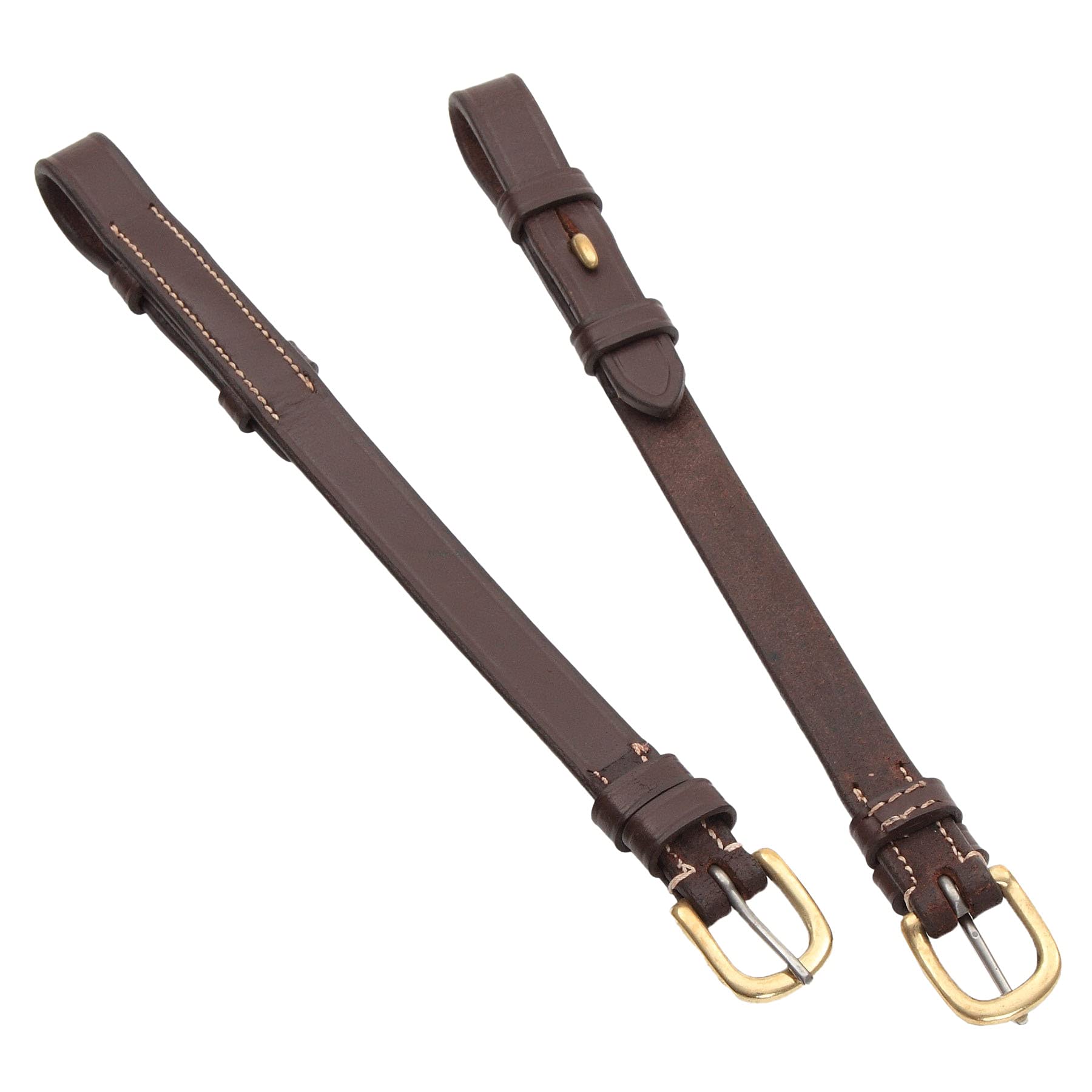 Shires Salisbury Trensenzaum Backenstücke mit Haken Ohrstecker