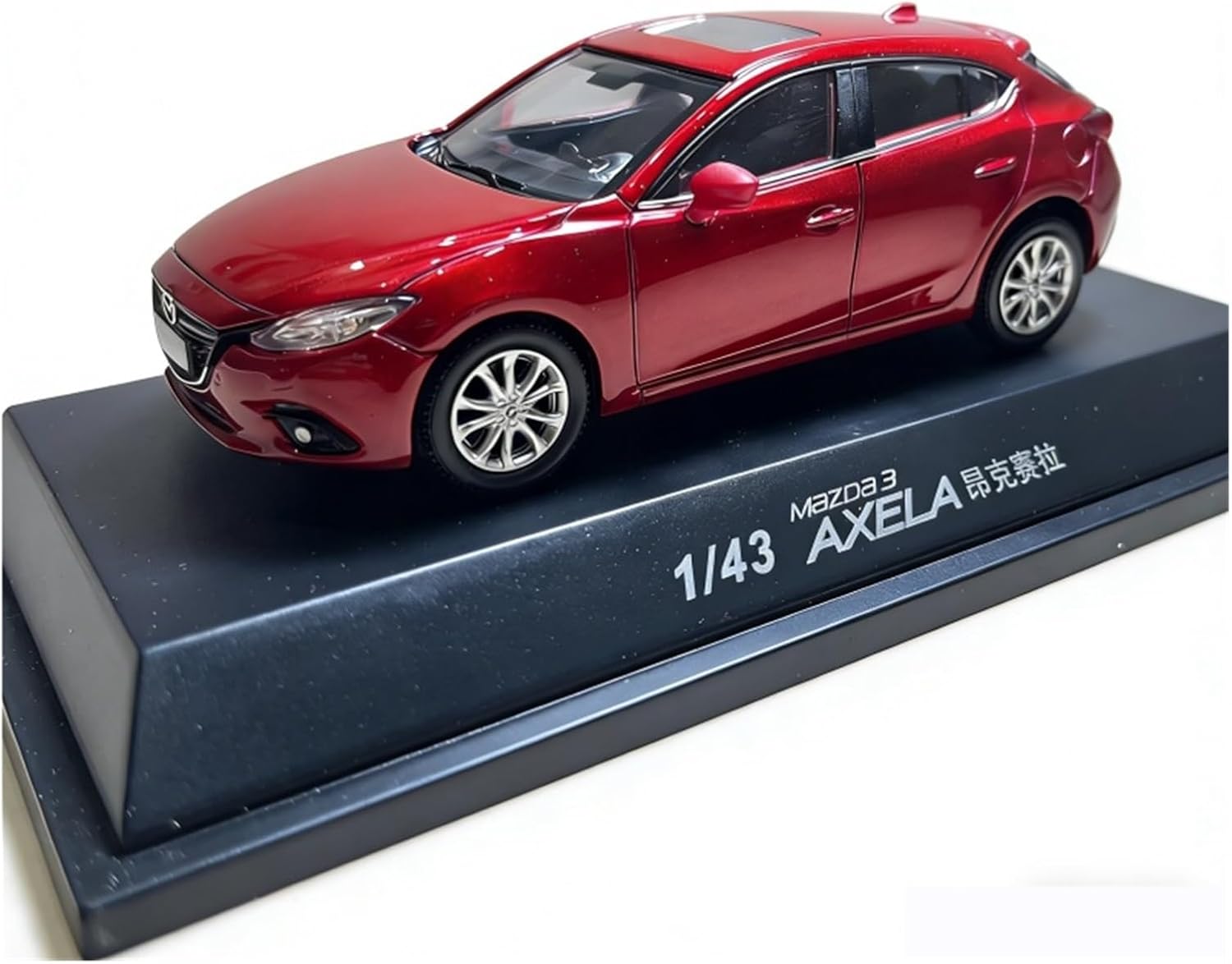 1:43 for Mazda Axela Diecast Model Toy Car Desktop Ornaments Display Gift Red Vehicles