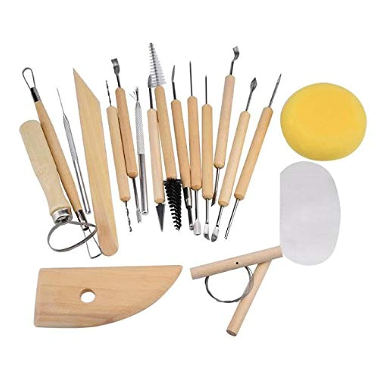19 Piece Pottery Tools Sculpting Carving Tool Set