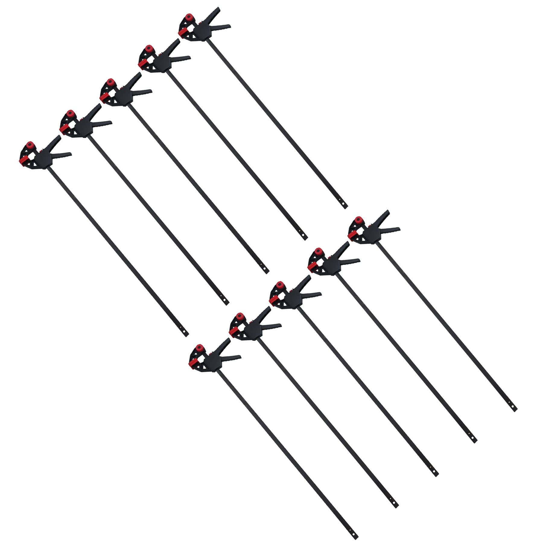36" Quick Release Ratchet Rapid Bar Speed Clamp Holder Grip Spreader Fastener 10pc