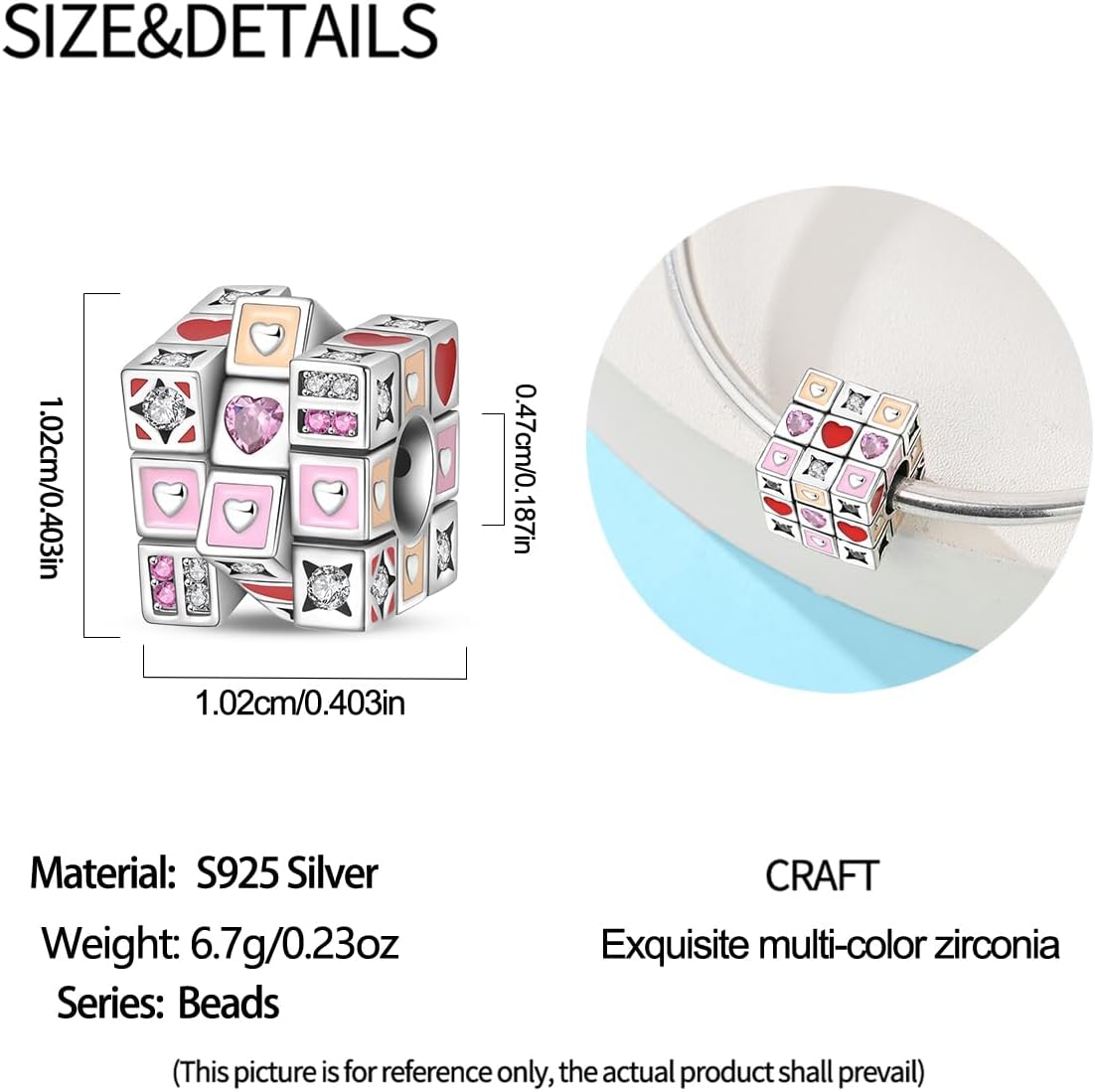 925 Sterling Silver Dangle Charms for DIY Jewelry - Pendants & Bead Charms for Women's Pandora Bracelets & Necklaces - Image 2