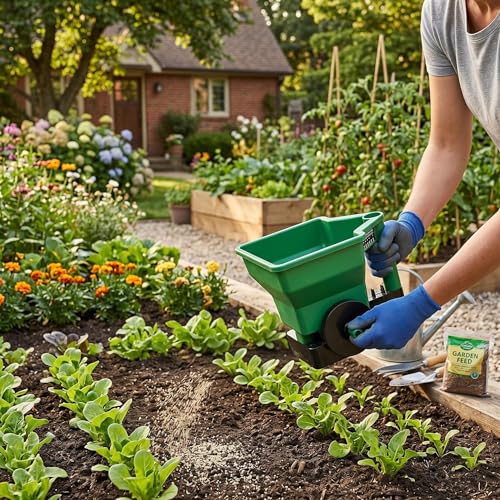 Esparcidor manual compacto 3L para césped y jardín miniatura 3