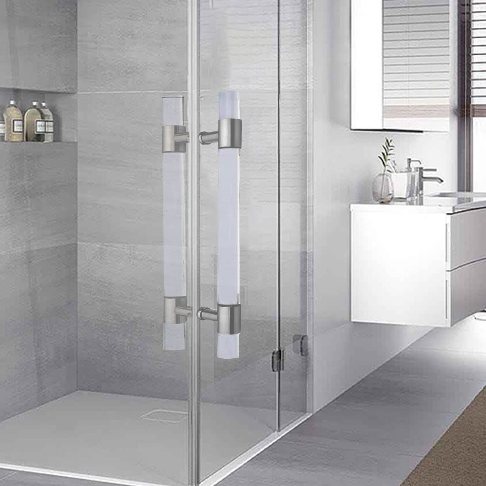 Poignée de porte de douche en verre acrylique pour sublimer votre salle de bain