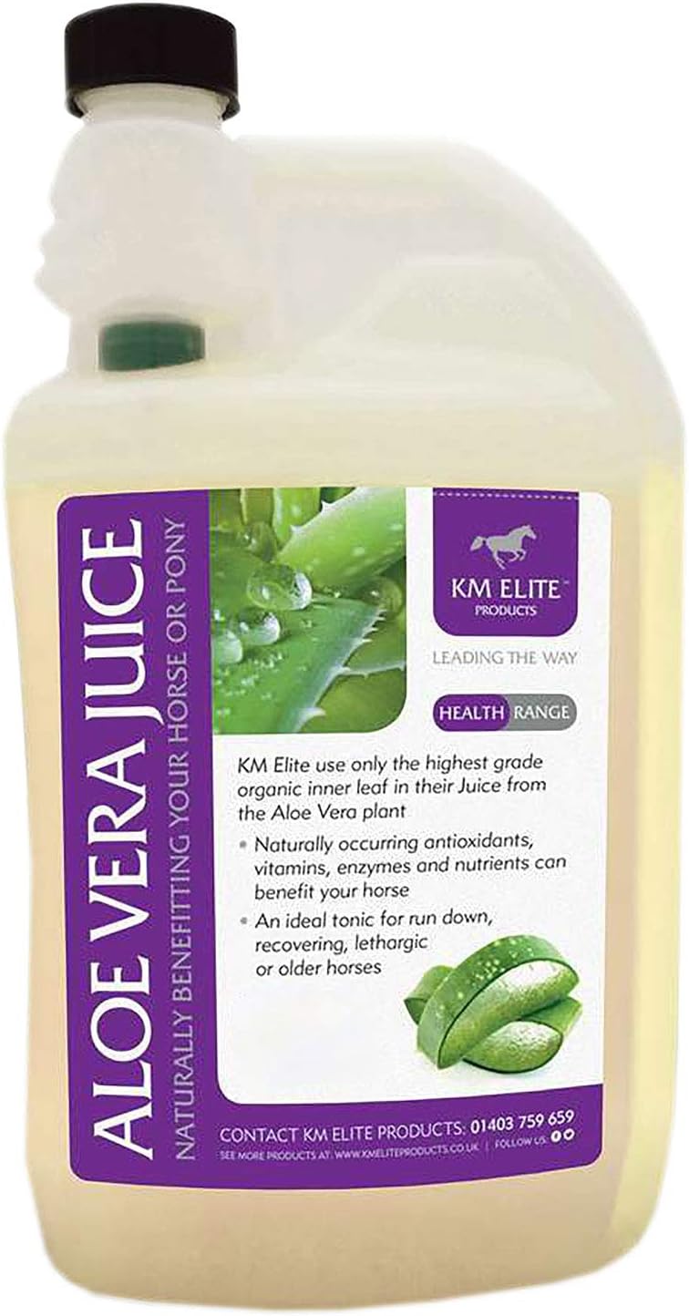 KM Elite Aloe Vera Juice | Boost Immunity | Equine Supplement | Ideal for Older, Sick or Lethargic Horses (5ltr)