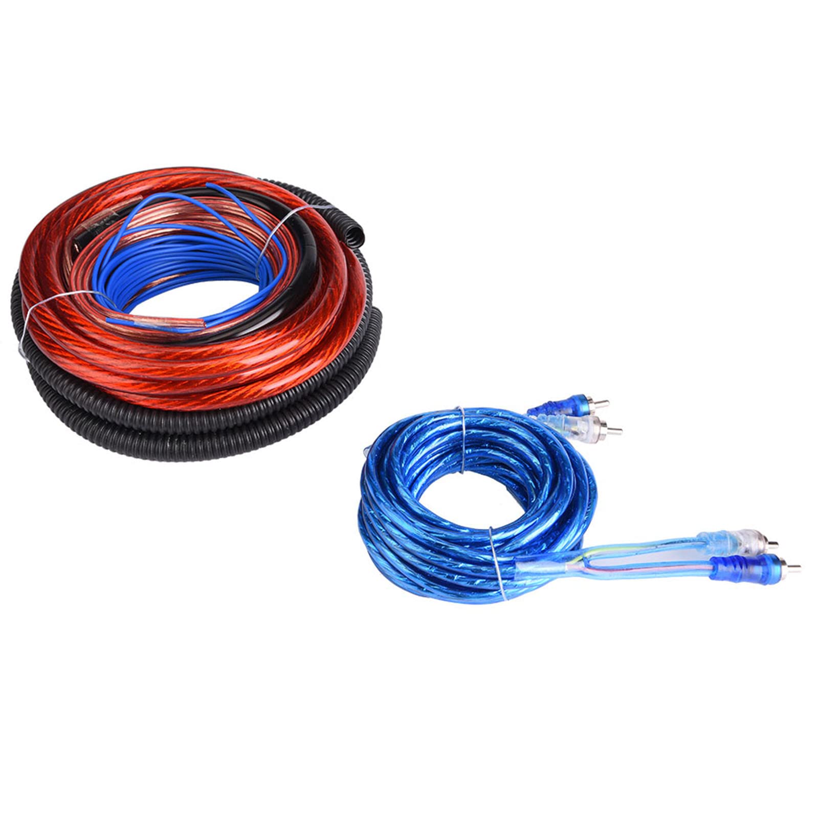 Câble D'installation D'Amplificateur de Caisson de Basses, 4 Jauges 2800 W pour Amplificateur de Caisson de Basses Audio de Voiture, Kit de Câble D'installation de Haut-parleur