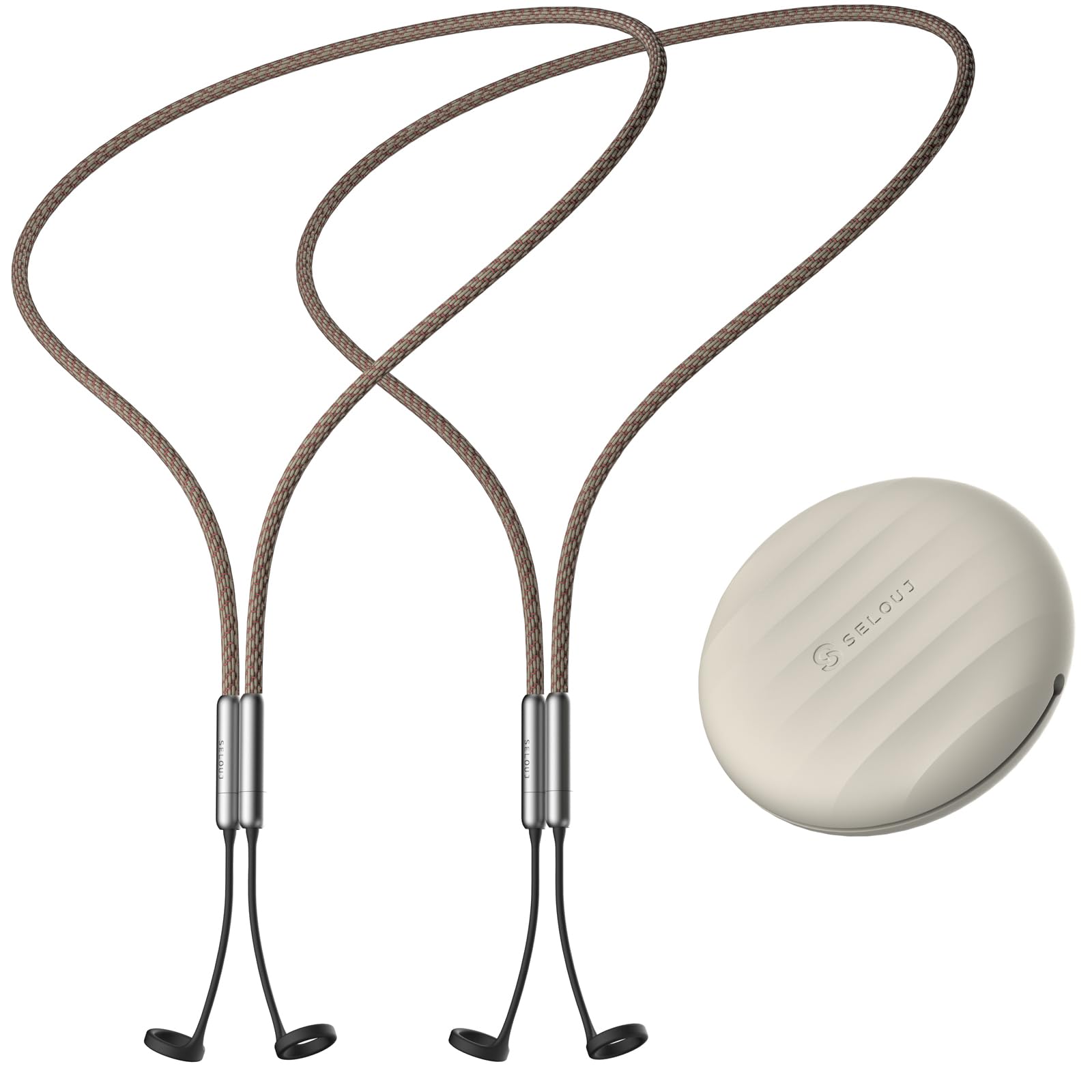 Earplug Lanyard with Magnetic Safety Cord 2 Pack Silicone Anti-Loss Strap with Case Tug-Resistant Quick Access Easy to