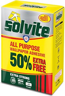 AMK® Solvite All Purpose Extra Strong Wallpaper Paste Adhesive 30 Roll