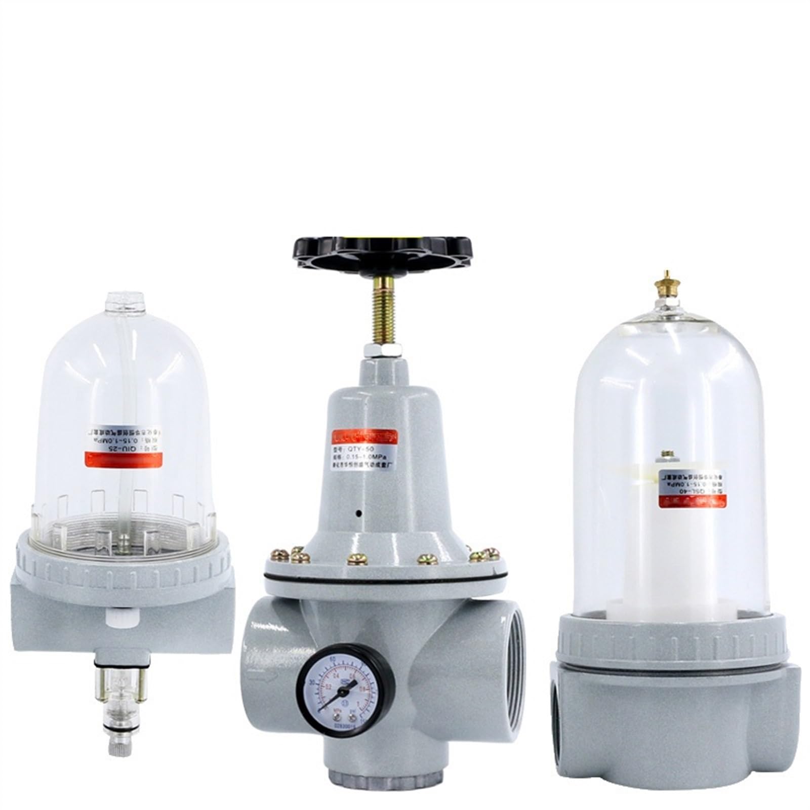 Linea compressore d'aria industriale separatore filtro trappola acqua 0,25 pollici 1 cm 0,5 pollici 1 "1" 2 "olio-acqua separatore pompa di aria (QSL-32)