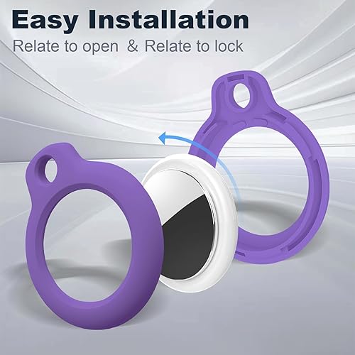 Miniatura 160 de Funda para AirTag con llavero, a prueba de golpes y antiarañazos, accesorios para localizadores GPS, para bolsos y maletas, transparente F5-Clear