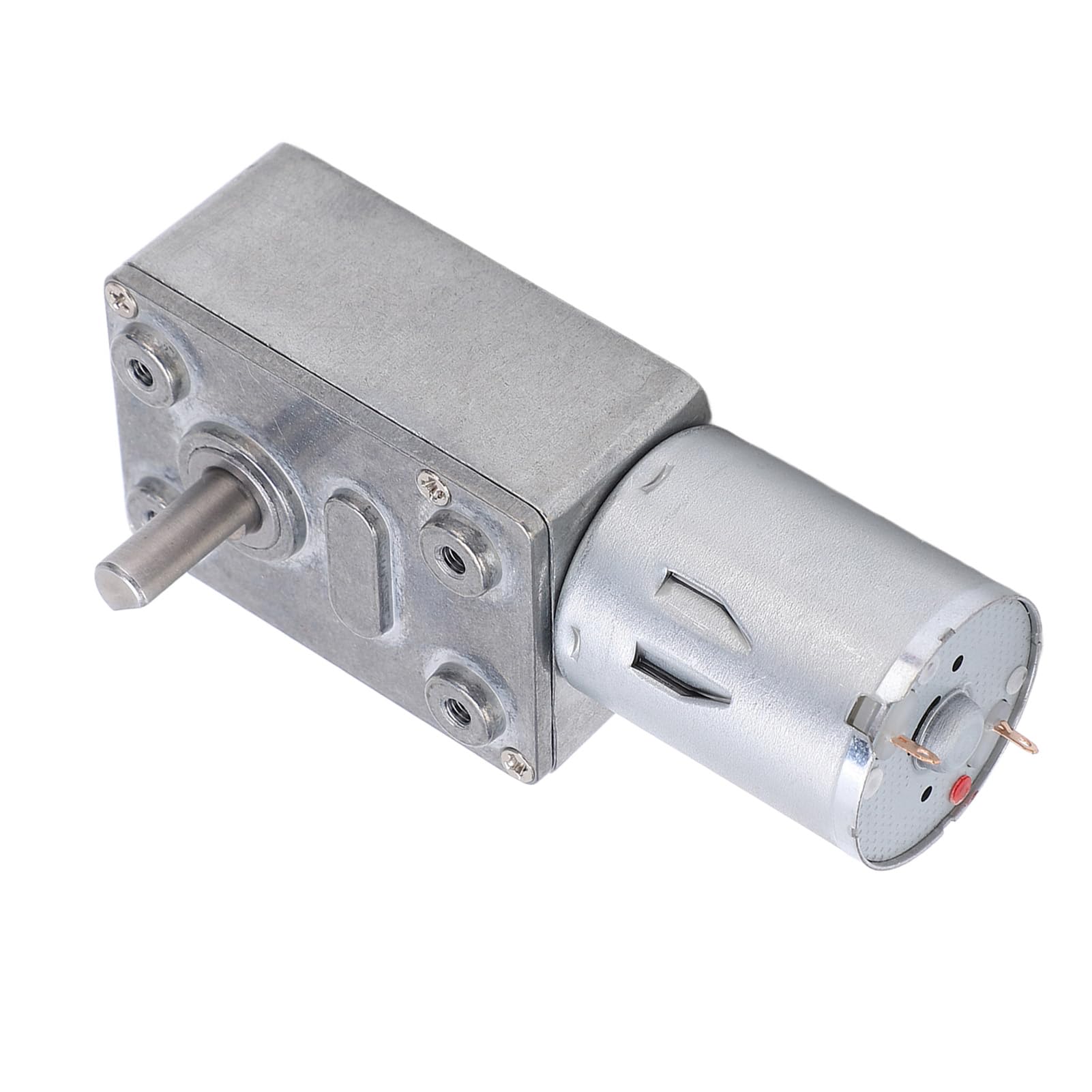 2Pcs High Worm Gear Motor 12V DC Reduction Motor CW CCW Rotation Reversible Electric Motor for your Gear Box and Electric Drive Needs