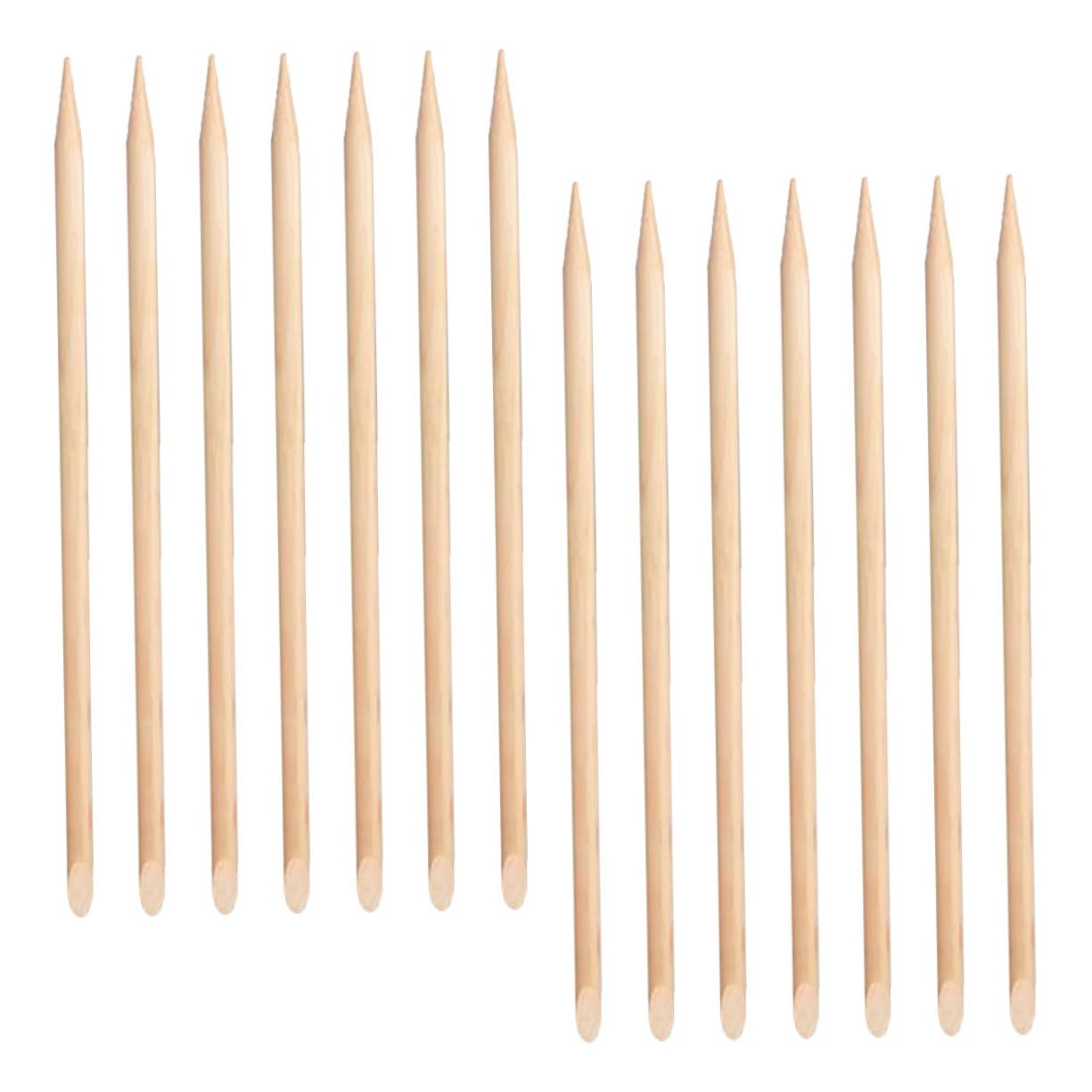 FOMIYES 100pcs Wood Stick Cuticle Pusher Nail Art Manicure Tool for Nail Cleaning Portable Sticks for Home and Salon Use Smooth Polished Design