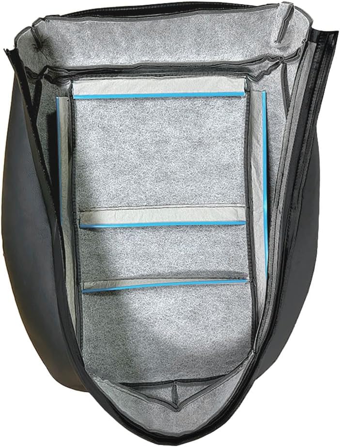 Black Leather Driver Side Bottom Replacement Seat Cover Compatible with Mercedes Benz GLK 250 280 300 350 2008-2015 Black ，Not for Sport