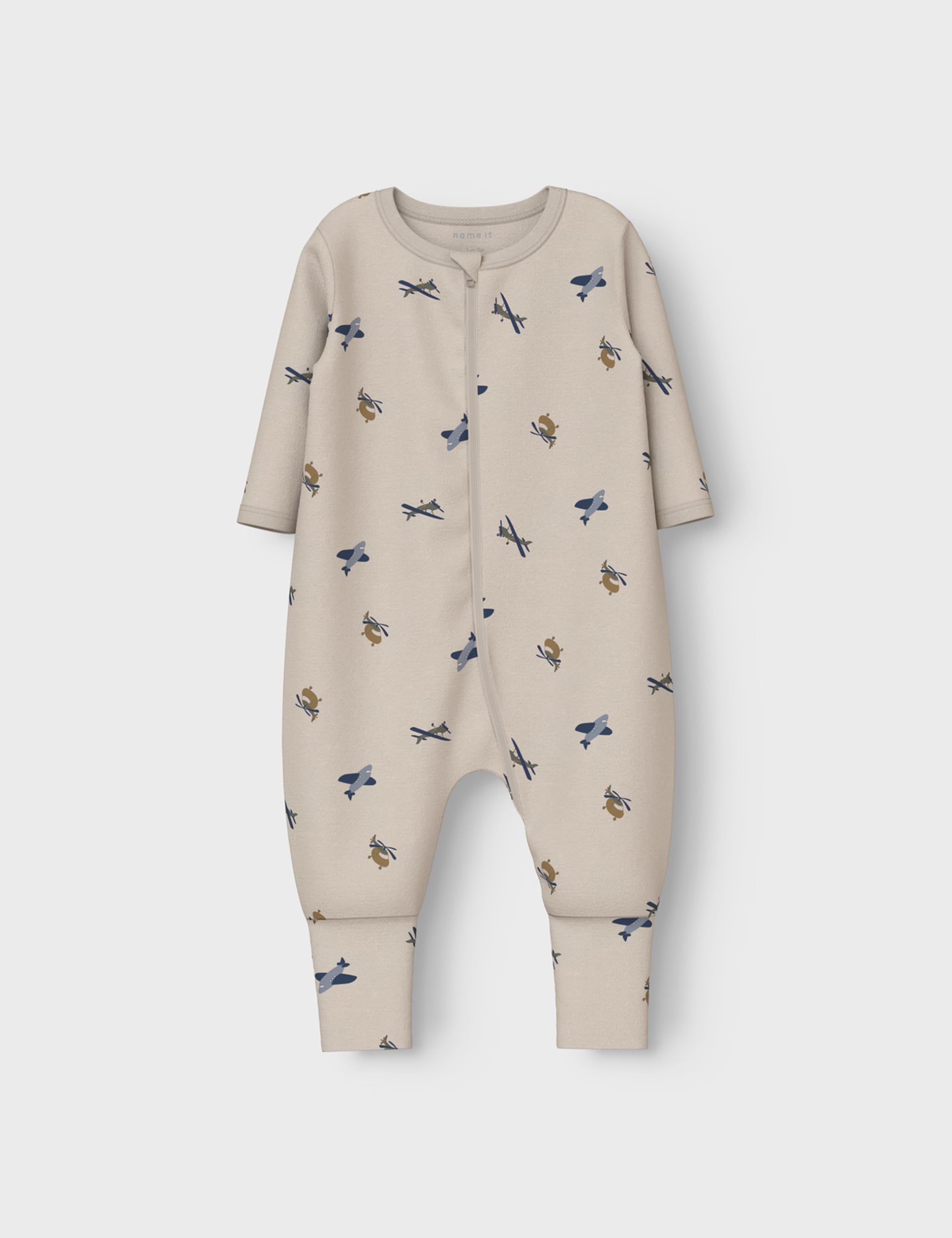 NAME IT Nbmnightsuit męski kombinezon 2P Zip Ff Airplane Noos, peyote, 74
