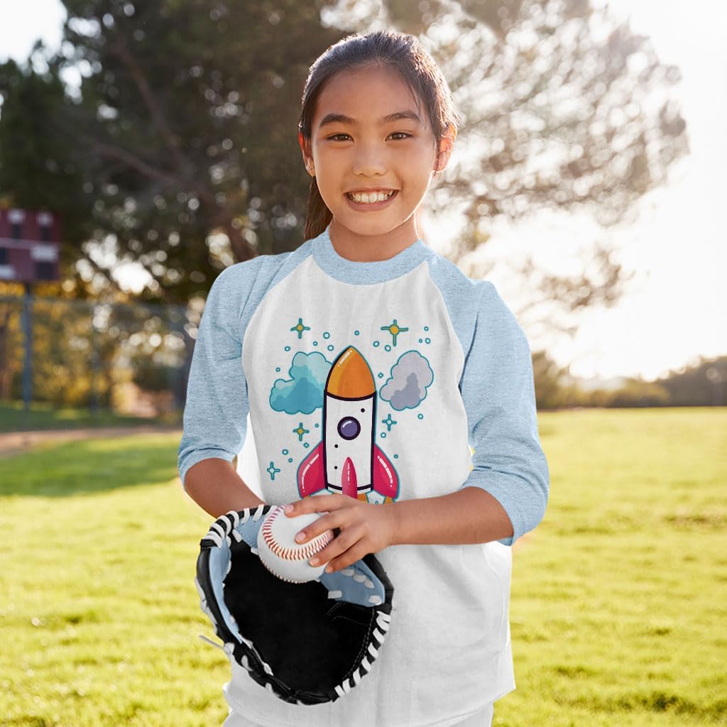 Space Design Kids' Baseball T-Shirt Themed Items