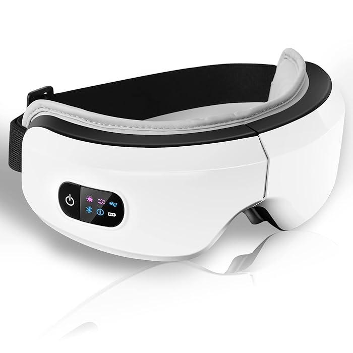 Buy 2022 latest upgraded eye massager with heat and vibration with