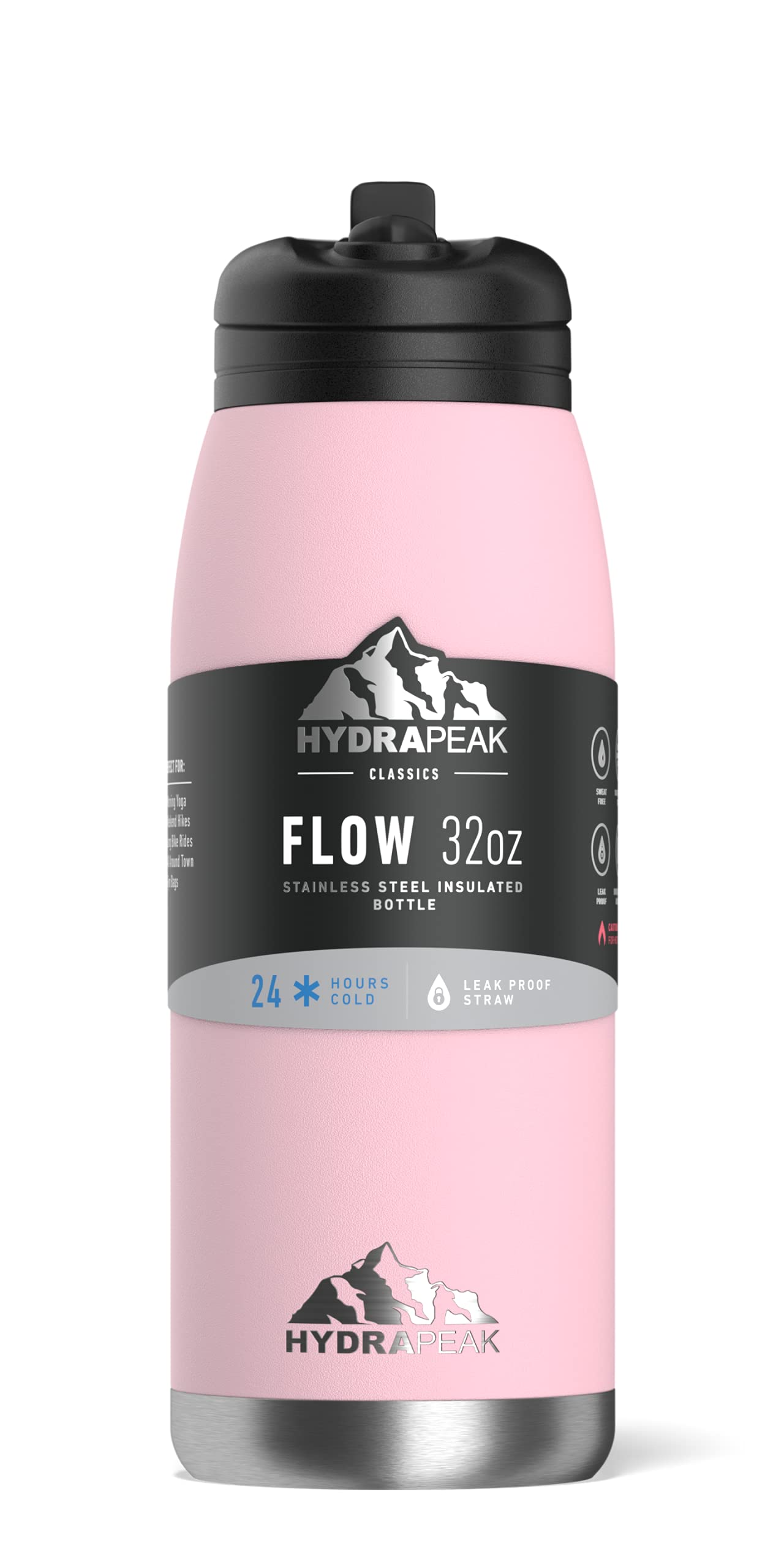 Amazon | Hydrapeak Flow 32オンス 断熱ウォーターボトル