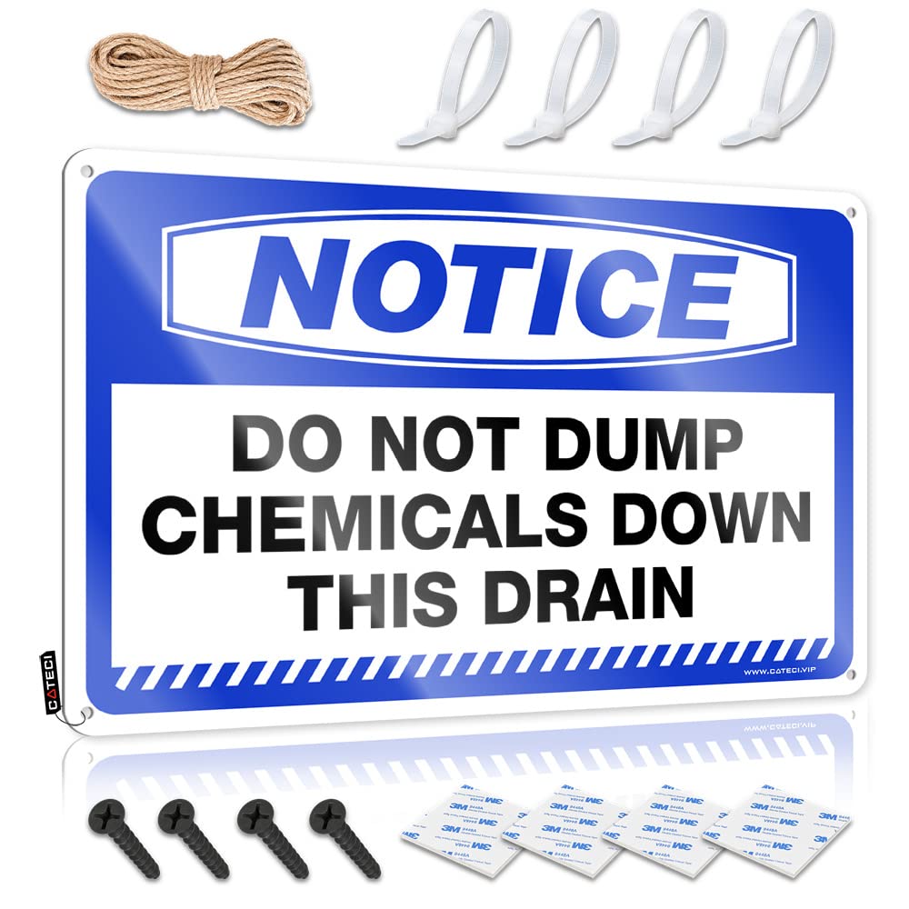 Notice Do Not Dump Chemicals Down This Drain Art Teen Stuff | Cottage Haves Decorative Wall Art(30X40CM)