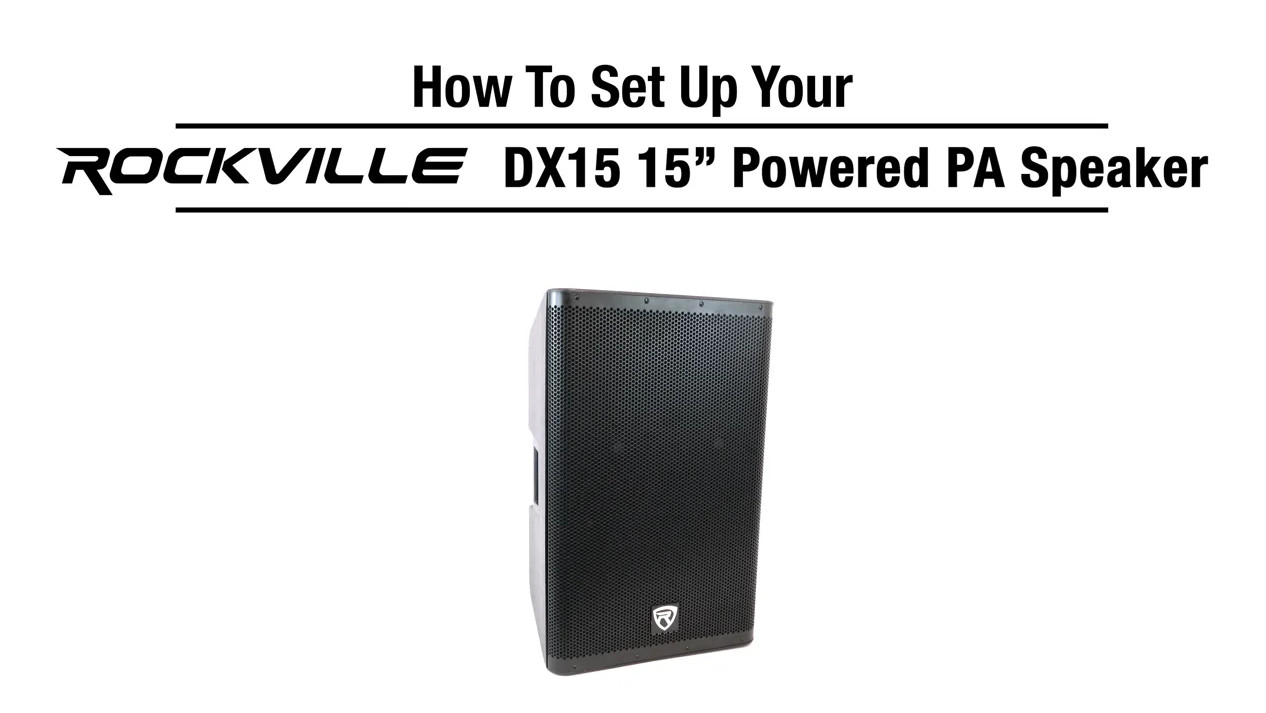 Amazon.com: Rockville DX15 2000W 15” Powered PA Speaker, 2-Channel