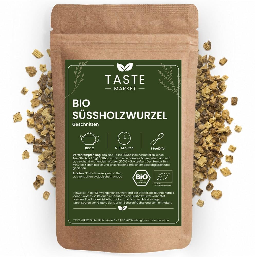 5 kg BIO Süßholzwurzel GRÖSSENAUSWAHL | geschnitten & getrocknet | Süßholzwurzel Tee
