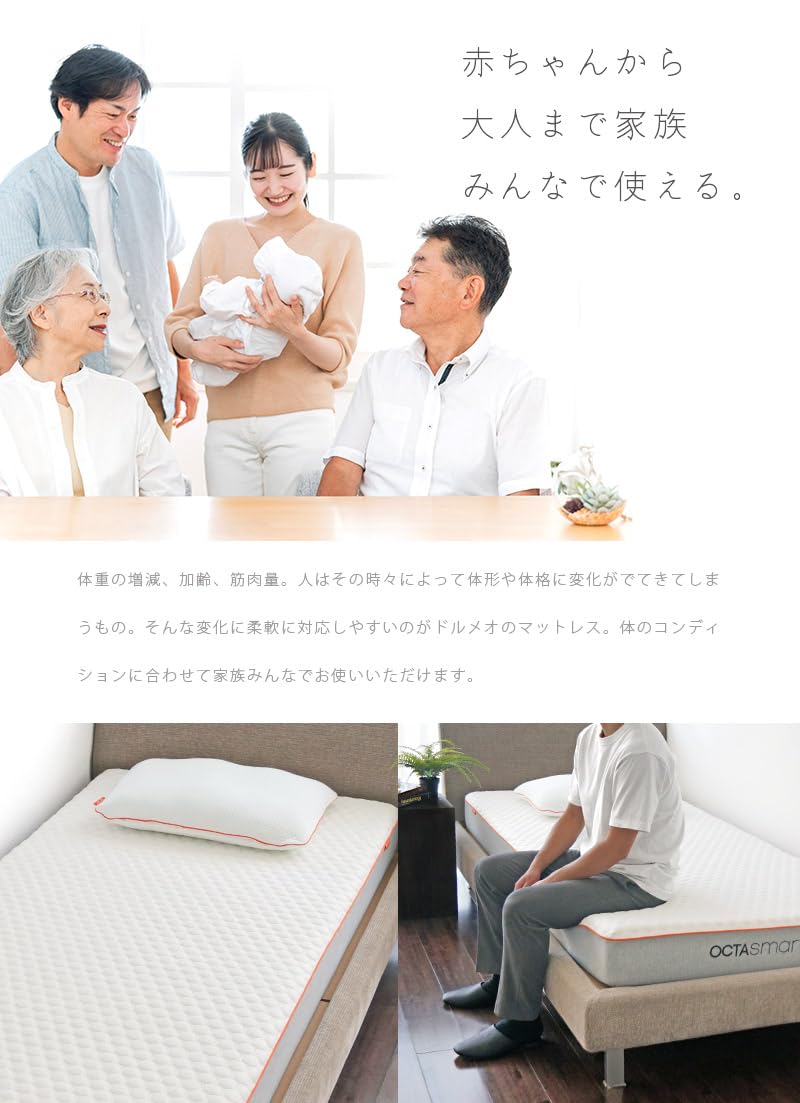 Amazon.co.jp: 独自技術 ウレタンスプリング マットレス 硬め Dormeo 