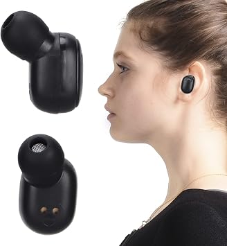 PUSOKEI Earbuds Headphones with MIC,Smart Noise Reduction Bluetooth 5.1 Earphones with LED Display Charging Box for Sports Driving Housework