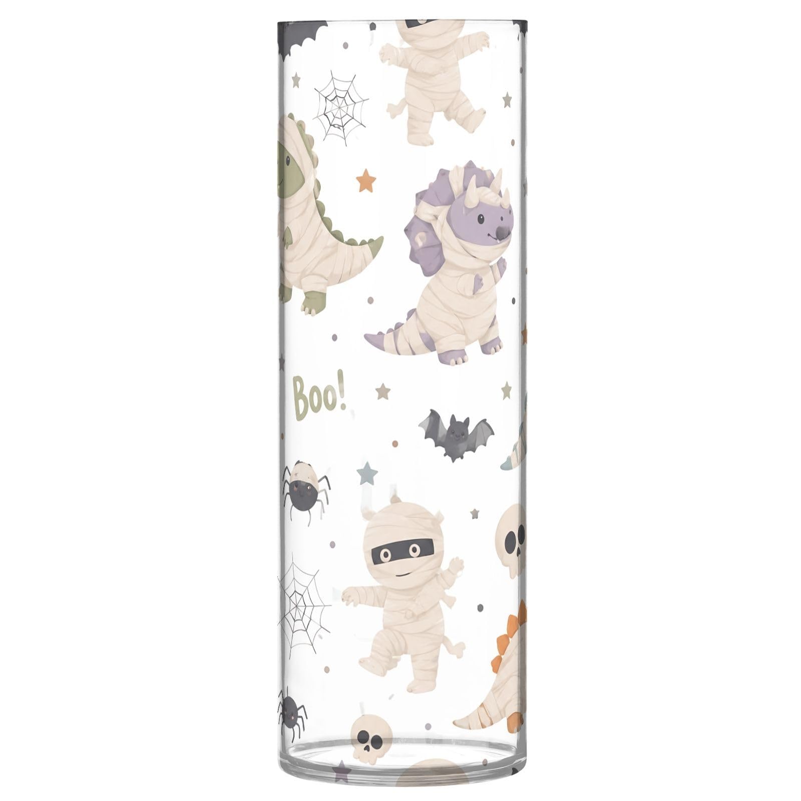 Jarrón de Halloween de dinosaurio moderno botella plástica decorativa para flores