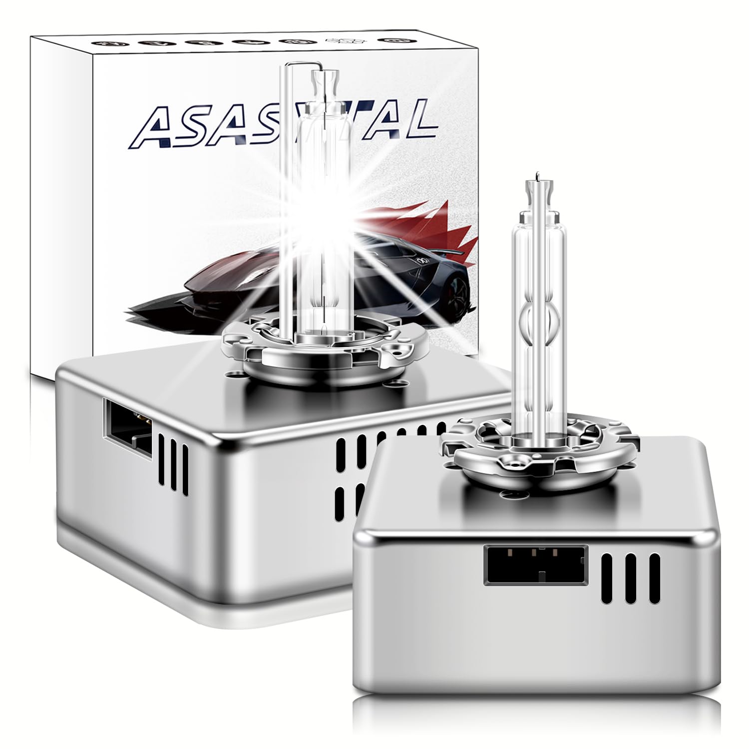 Lámpara D5S Xenon HID 6000K para faros delanteros, 12V 35W Luz Blanco Puro, XENARC Original D5S, 66540 12410C1 PK32d-7, Repuesto para Coche, 2 Unidades