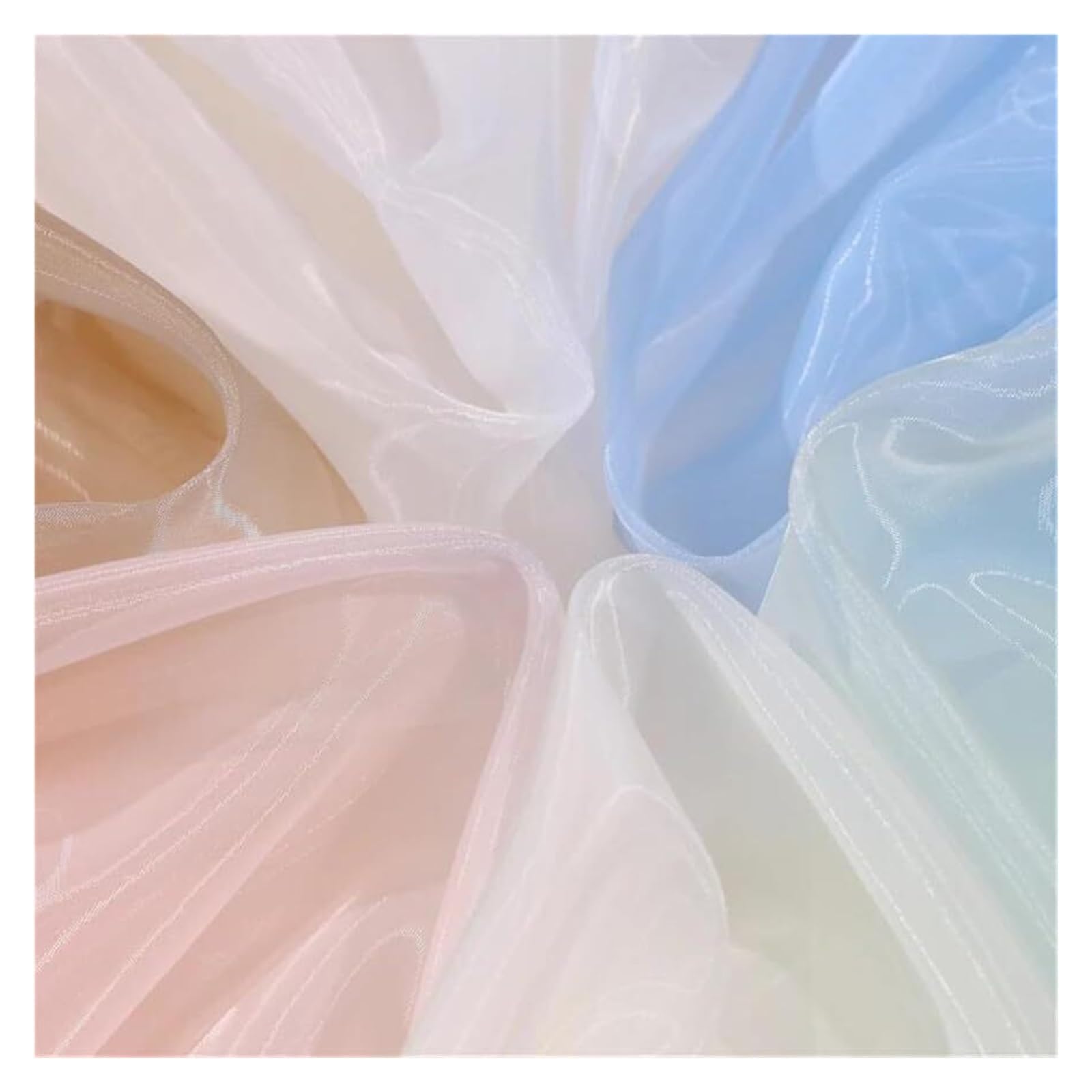 Tela de tul suave, Tela De Organza Por Metros Multicolor 100cm X 150cm(8 2)
