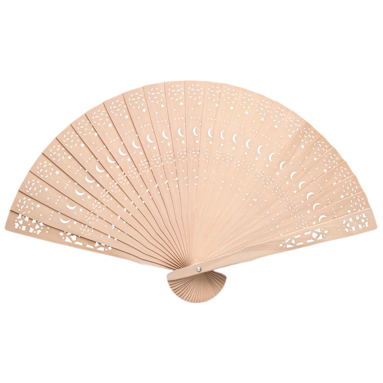 4 Pcs Wooden Folding Hand Fan Vintage Folding Chinese Fan Hollow Carving Wood Wedding Party Home Hollow Wood Hand Wooden Handheld Folding