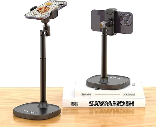 Miniatura 8 de Ulanzi - Soporte giratorio para teléfono celular, soporte para teléfono móvil plegable ajustable en altura ajustable compatible con iPhone 15141312