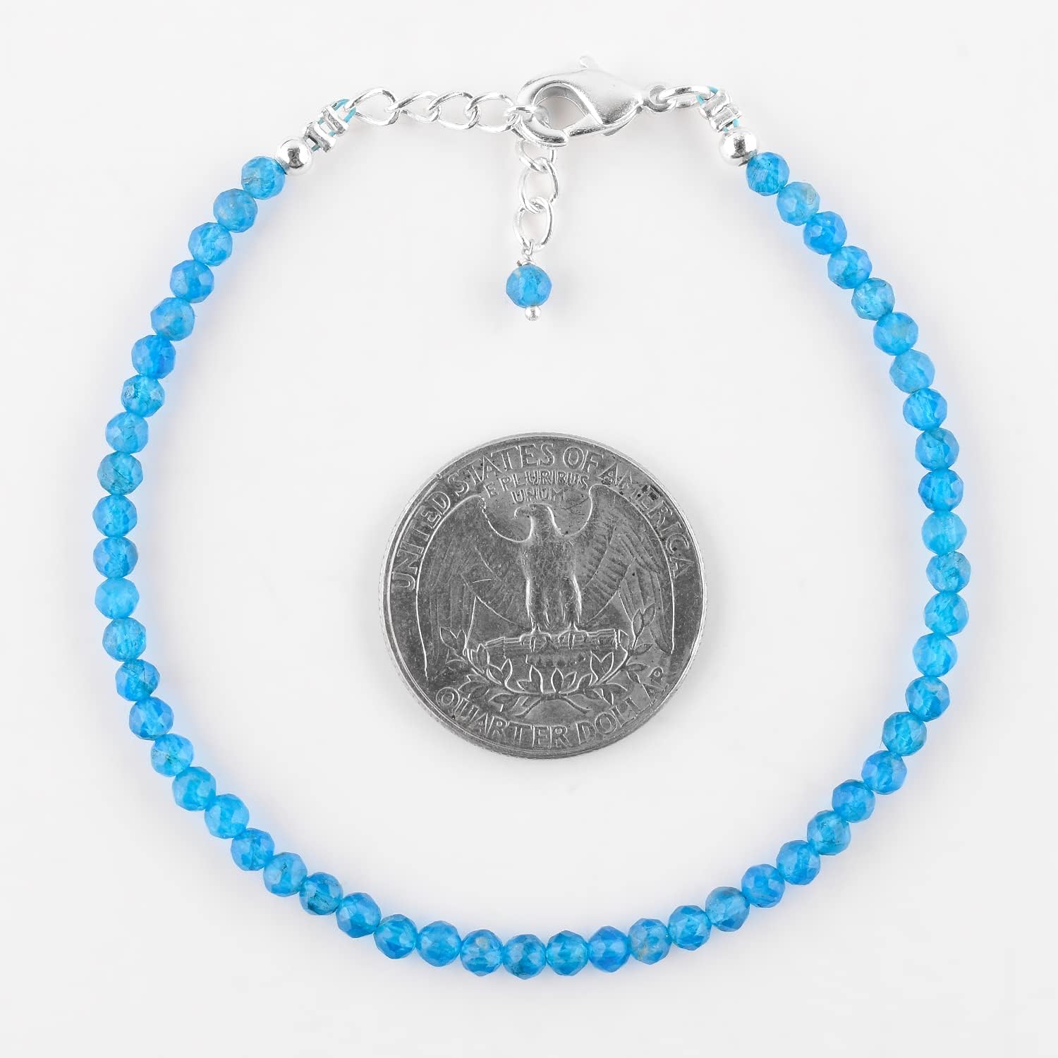 Yanara Stone Bracelets For Women Beads Dainty Gemstones Jewelry for Women Birthstone, Chakra Energy Healing Crystals, Silver Plated Chain 8 inch - Image 4