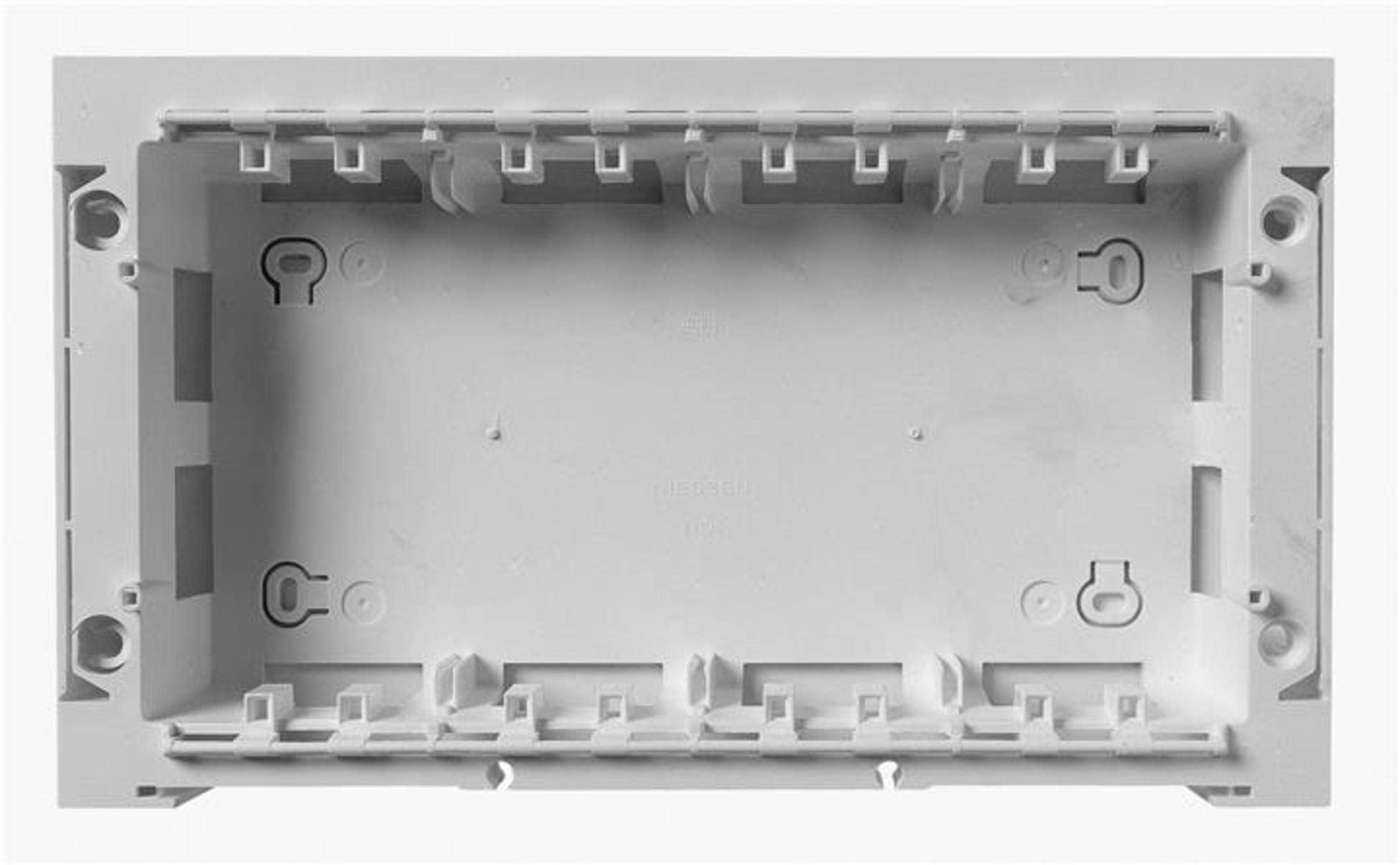 Socket Surface 4 colonnes argent bloc multiprise de centralisation de câbles