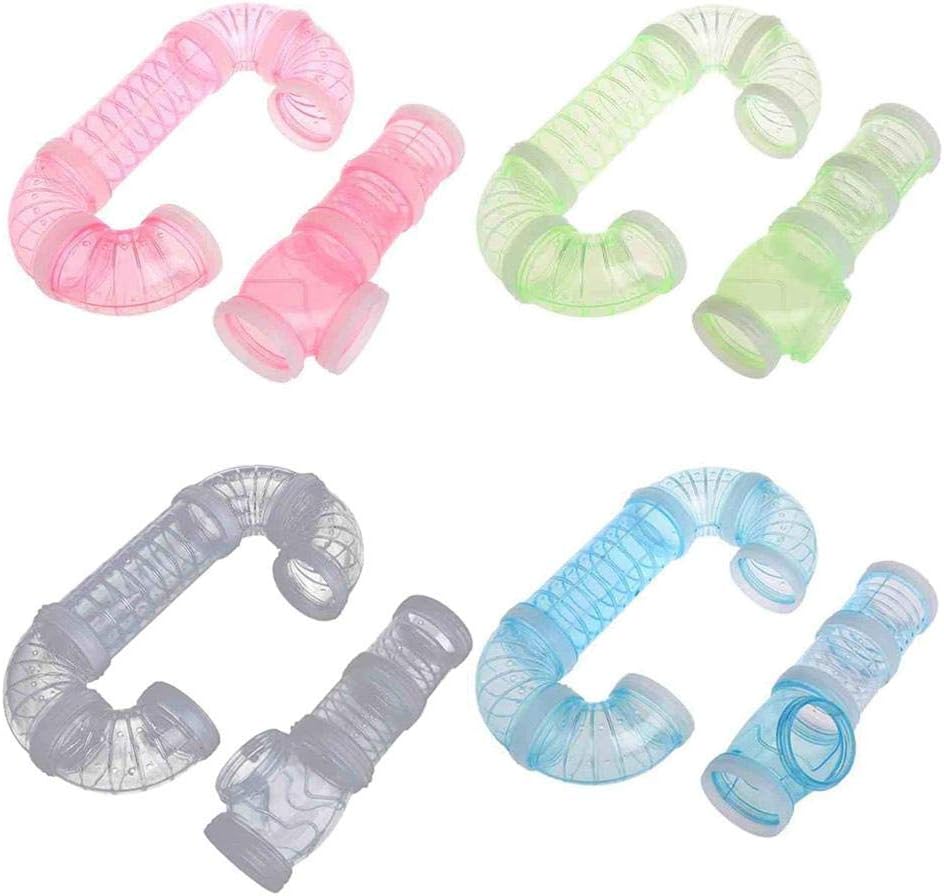cuffslee DIY External Pipeline Tunnel Accessories Exercise Pipeline Tunnel For Hamster Hamster Cage Small Pet Pipe Line Connected Tunnel Toys For Sport