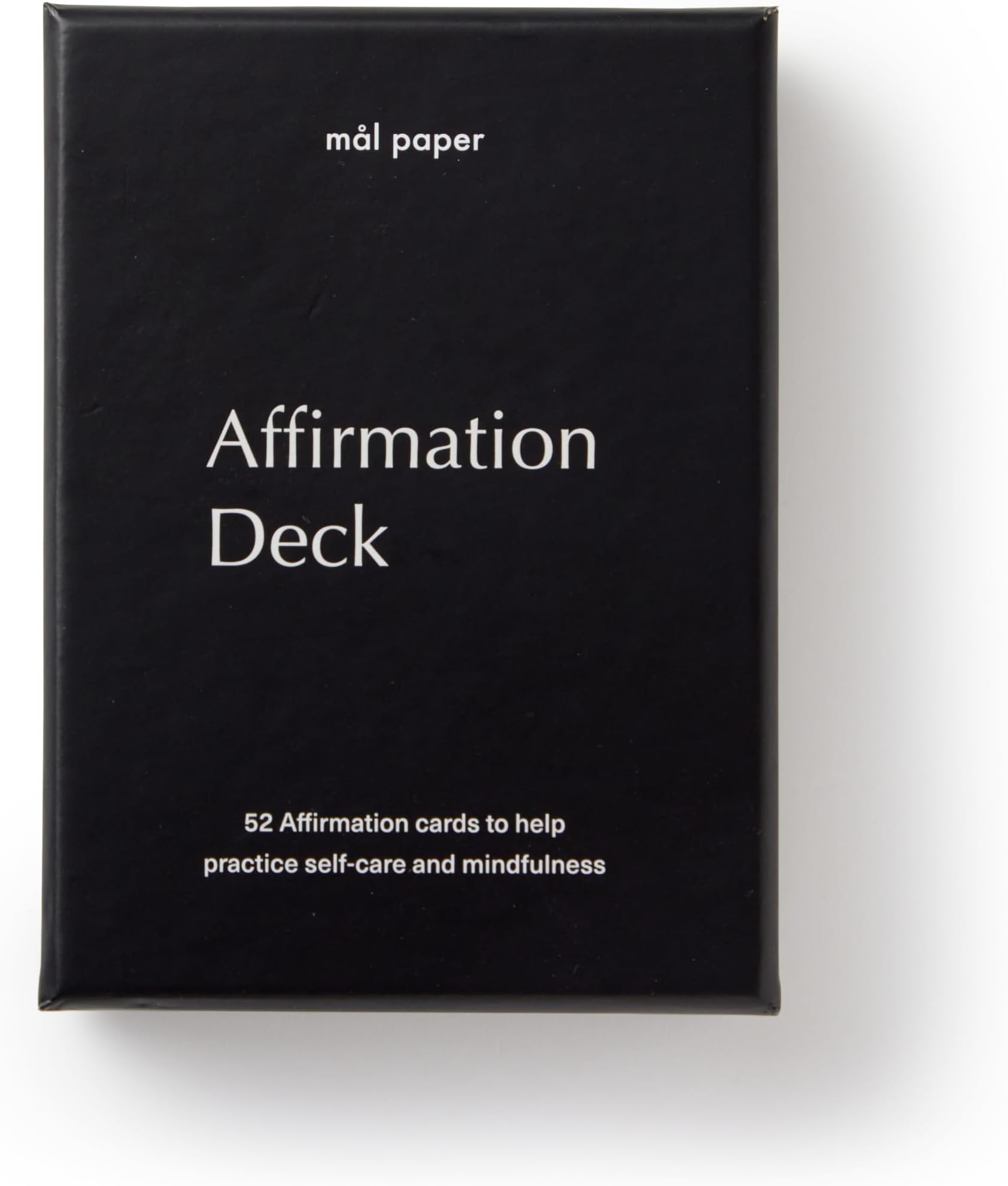 Mal Paper Affirmation Card Deck - 52 Pack | Great for Mindfulness Challenge, Mantras, Positive Meditation Tools, Inspirational Cards & as Positive Thinking Tool | Gratitude Card Gifts for Men & Women