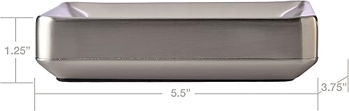 Miniatura 3 de SKL Home by Saturday Knight Ltd. Roche - Jabonera de acero inoxidable, 1.24x3.76x5.2