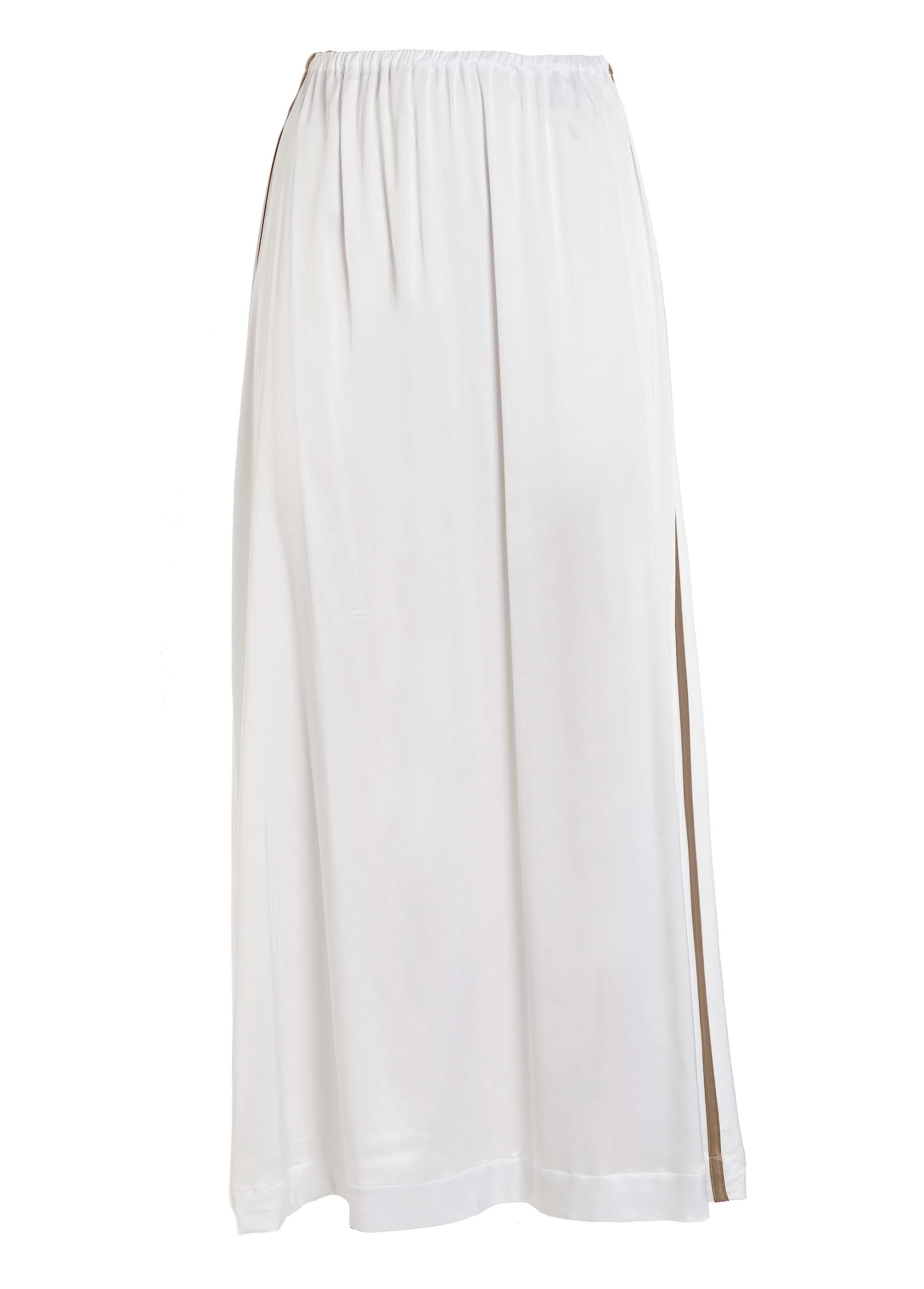 DEHA - Gonna Satin Long Skirt in Viscosa, con Elastico in Vita, per Donna