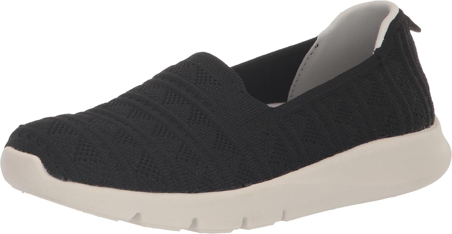 Spenco Women's Comfort Stretch Crochet Clog, Black, 10
