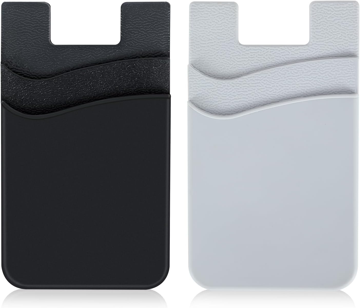 Wallet Slim Adhesive Phone Card Holder Phone Back Pocket Stick-on - Foto 14