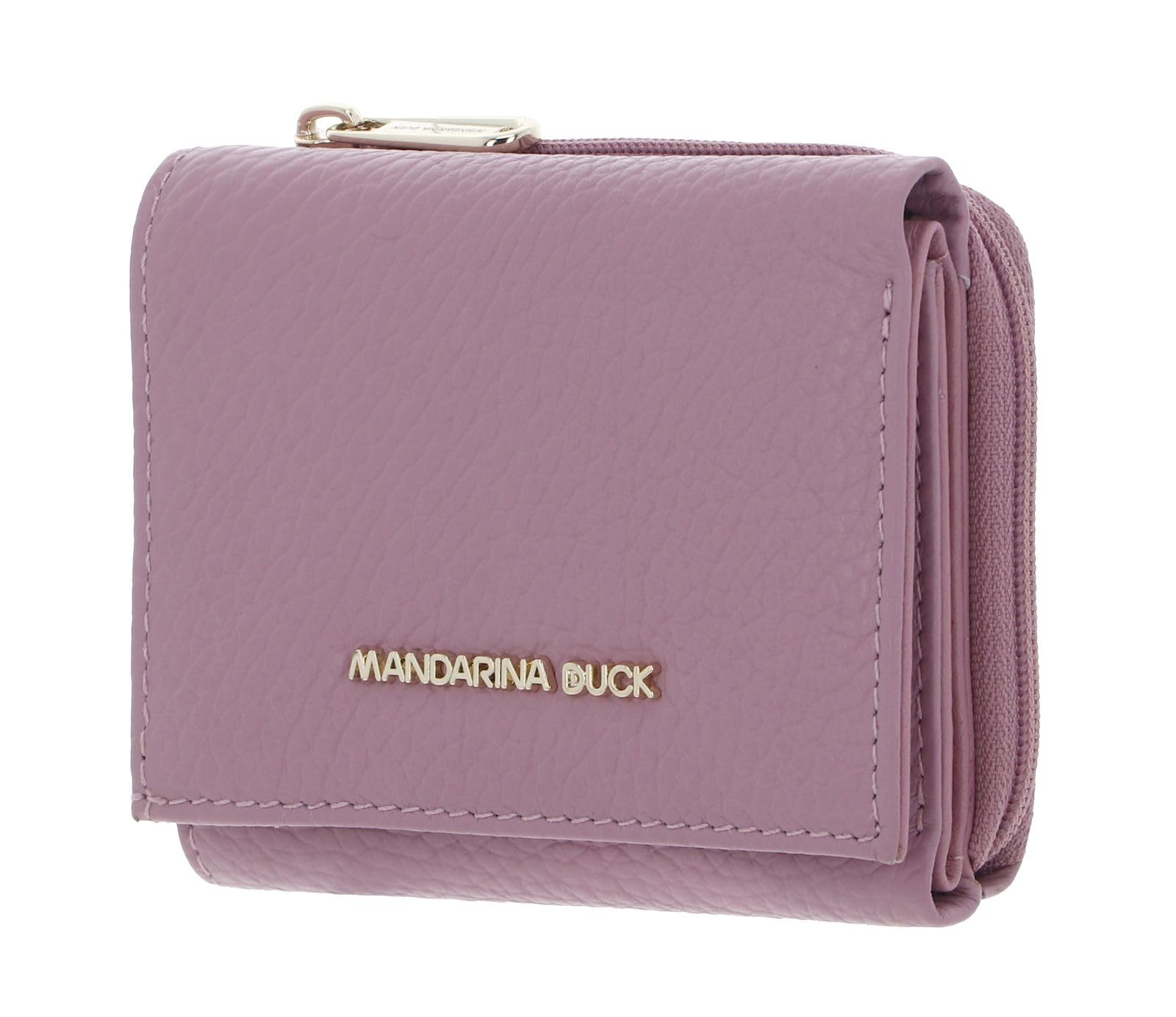 Mandarina Duck Mellow Leather Wallet, Women's Travel Accessories, One Size, Lilac Rose, One Size